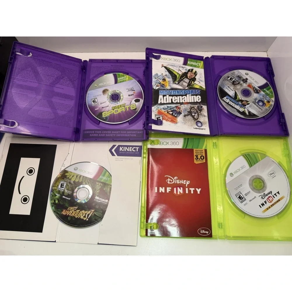 Xbox 360 Kinect Game Lot of‎ 4 – Sports, Adventures, Adrenaline, Infinity 3.0